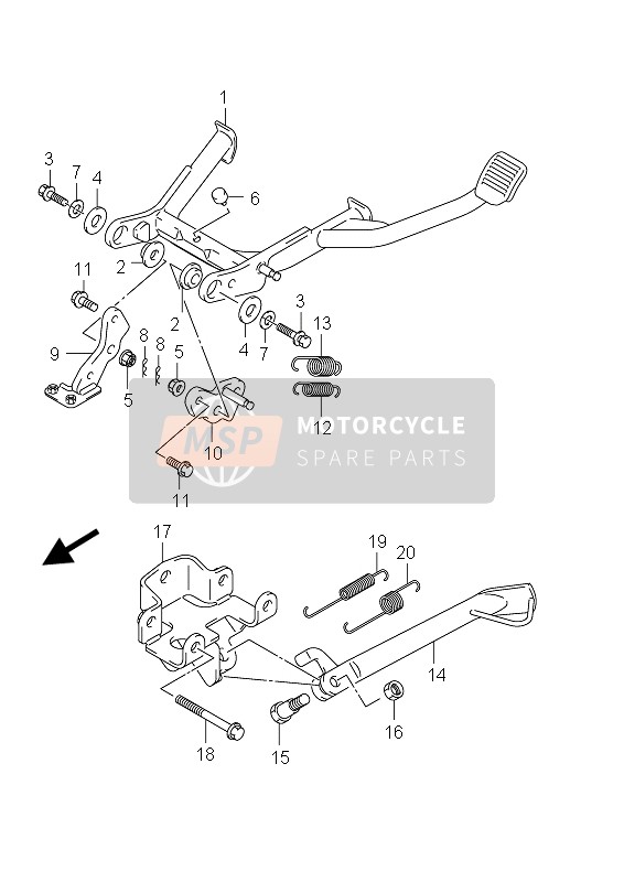 Suzuki AN650A BURGMAN EXECUTIVE 2012 Supporter pour un 2012 Suzuki AN650A BURGMAN EXECUTIVE